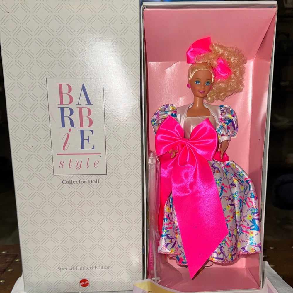 Barbie Special Edition Doll with Pink and Multicolor Dress